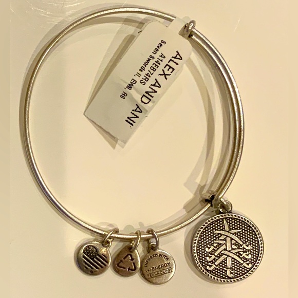 NWT Alex and Ani Energy bangle, charm, seven swords bracelet | GOLD Fini… - Picture 4 of 5